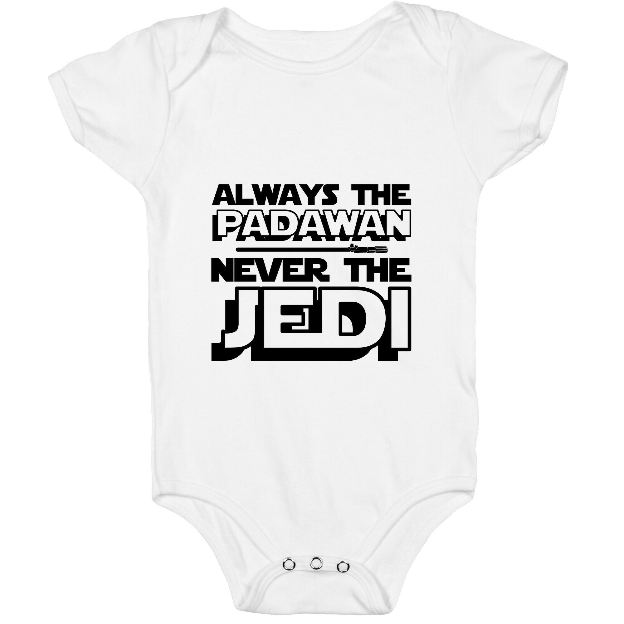 Never The Jedi Baby One Piece